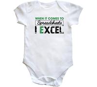 Hippowarehouse When it comes to spreadsheets I excel baby vest bodysuit (short sleeve) boys girls