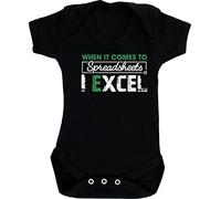Hippowarehouse When it comes to spreadsheets I excel baby vest bodysuit (short sleeve) boys girls