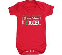 Hippowarehouse When it comes to spreadsheets I excel baby vest bodysuit (short sleeve) boys girls