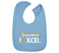 Hippowarehouse When it comes to spreadsheets I excel cotton baby nursing bib boys girls 35cmx22cm