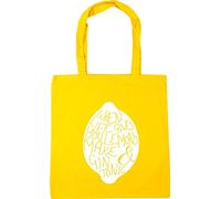 Hippowarehouse when life gives you lemons make gin and tonic Tote Shopping Gym Beach Bag 42cm x38cm, 10 litres