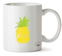 Hippowarehouse When Life Hands You Pineapples Make Pina Colada Printed Mug Cup Ceramic 10oz
