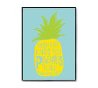 Hippowarehouse When Life Hands You Pineapples Make Pina Colada Printed Poster A4 Wall Art Design Classroom Room Gym Office Décor