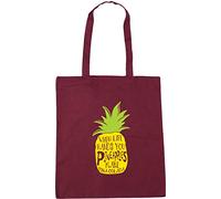 Hippowarehouse When Life Hands You Pineapples Make Pina Colada Tote Shopping Gym Beach Bag 42cm x38cm, 10 litres