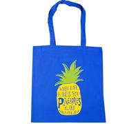 Hippowarehouse When Life Hands You Pineapples Make Pina Colada Tote Shopping Gym Beach Bag 42cm x38cm, 10 litres