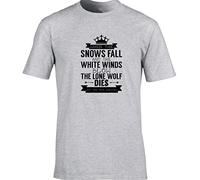 Hippowarehouse When The Snows Fall and The White Winds Blow The Lone Wolf Dies but The Pack Survives Unisex Short Sleeve t-Shirt (Specific Size Guide in Description)