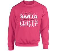 Hippowarehouse Who Needs Santa When You Have an Amazing Coach Unisex Jumper Sweatshirt Pullover (Specific Size Guide in Description) White