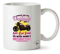 Hippowarehouse Whoever Said That Diamonds are a Girl's Best Friend Has Never Owned a Motorcycle Motorbike Biker Printed Mug Cup Ceramic 10oz