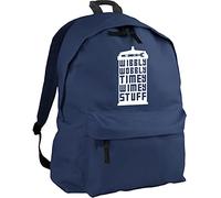 HippoWarehouse Wibbly Wobbly Timey Wimey Stuff Backpack ruck Sack Dimensions: 31 x 42 x 21 cm Capacity: 18 litres