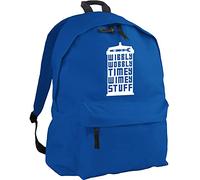 HippoWarehouse Wibbly Wobbly Timey Wimey Stuff Backpack ruck Sack Dimensions: 31 x 42 x 21 cm Capacity: 18 litres