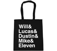 Hippowarehouse Will& Lucas& Dustin& Mike & Eleven Tote Shopping Gym Beach Bag 42cm x38cm, 10 litres