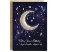 Hippowarehouse Wishing you a birthday as magical as the night sky Personalised Card A5 with envelope for him for her Funny Cards for Men and Women Blank inside option