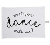 Hippowarehouse Won't You Dance With Me Tea Towel Eco Printed Dish Cloth Kitchen accessory 50cmx70cm 100% Cotton