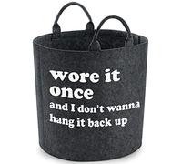 Hippowarehouse Wore It Once Funny Laundry Basket bedroom Foldable Storage Premium Felt 20 Litre