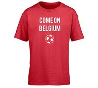 Hippowarehouse World Cup Come ON Belgium Kids Children's Short Sleeve t-Shirt