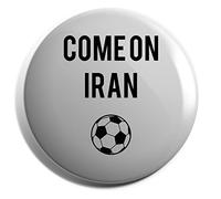 Hippowarehouse World Cup COME ON IRAN Badge Various Sizes 38mm 50mm 75mm