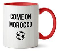 Hippowarehouse World Cup Come ON Morocco Printed Mug Various Colour Options Ceramic Cup Kitchenware 11oz