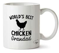 Hippowarehouse World's Best Chicken Grandad Printed Mug Cup Ceramic 10oz