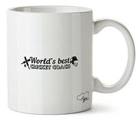 Hippowarehouse World's Best Cricket Coach Printed Mug Cup Ceramic 10oz