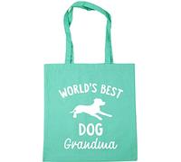 Hippowarehouse World's best dog grandma Tote Shopping Gym Beach Bag 42cm x38cm, 10 litres