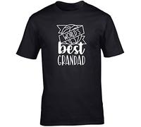 Hippowarehouse World's Best Grandad Unisex Short Sleeve t-Shirt (Specific Size Guide in Description) Black