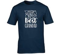 Hippowarehouse World's Best Grandad Unisex Short Sleeve t-Shirt (Specific Size Guide in Description) Navy Blue