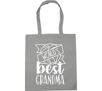 Hippowarehouse World's Best Grandma Tote Shopping Gym Beach Bag 42cm x38cm, 10 litres