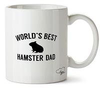 Hippowarehouse Worlds Best Hamster dad Printed Mug Cup Ceramic 10oz