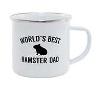 Hippowarehouse Worlds Best Hamster dad Printed Mug Various Colour Options Ceramic Cup Kitchenware 11oz