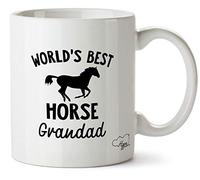 Hippowarehouse World's Best Horse Grandad Printed Mug Cup Ceramic 10oz