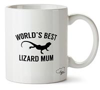 Hippowarehouse World's Best Lizard Mum Printed Mug Cup Ceramic 10oz