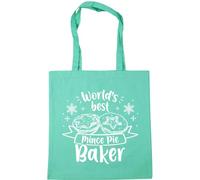Hippowarehouse World's best mince pie baker Tote Shopping Gym Beach Bag 42cm x38cm, 10 litres