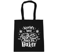 Hippowarehouse World's best mince pie baker Tote Shopping Gym Beach Bag 42cm x38cm, 10 litres