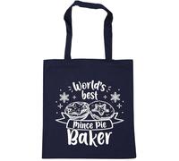 Hippowarehouse World's best mince pie baker Tote Shopping Gym Beach Bag 42cm x38cm, 10 litres