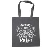 Hippowarehouse World's best mince pie baker Tote Shopping Gym Beach Bag 42cm x38cm, 10 litres