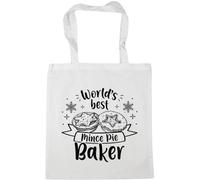 Hippowarehouse World's best mince pie baker Tote Shopping Gym Beach Bag 42cm x38cm, 10 litres