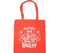 Hippowarehouse World's best mince pie baker Tote Shopping Gym Beach Bag 42cm x38cm, 10 litres