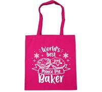 Hippowarehouse World's best mince pie baker Tote Shopping Gym Beach Bag 42cm x38cm, 10 litres