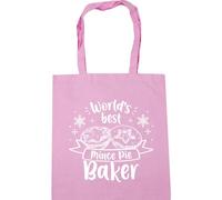 Hippowarehouse World's best mince pie baker Tote Shopping Gym Beach Bag 42cm x38cm, 10 litres