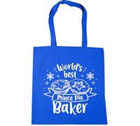 Hippowarehouse World's best mince pie baker Tote Shopping Gym Beach Bag 42cm x38cm, 10 litres