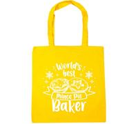 Hippowarehouse World's best mince pie baker Tote Shopping Gym Beach Bag 42cm x38cm, 10 litres