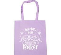 Hippowarehouse World's best mince pie baker Tote Shopping Gym Beach Bag 42cm x38cm, 10 litres