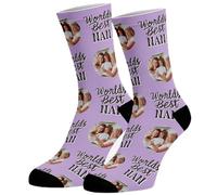 Hippowarehouse Worlds Best Nan Personalised Socks Photo Sock Any Image 26.5cm 35cm 40cm custom Funny Gift grandma
