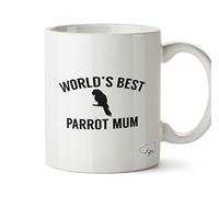 Hippowarehouse World's Best Parrot Mum Printed Mug Cup Ceramic 10oz