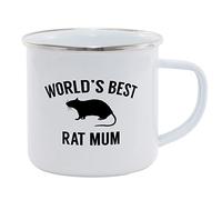 Hippowarehouse World's Best Rat Mum Printed Mug Various Colour Options Ceramic Cup Kitchenware 11oz