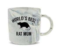 Hippowarehouse World's Best Rat Mum Printed Mug Various Colour Options Ceramic Cup Kitchenware 11oz