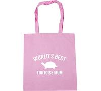 Hippowarehouse Worlds best tortoise mum Tote Shopping Gym Beach Bag 42cm x38cm, 10 litres