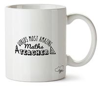 Hippowarehouse World's Most Amazing Maths Teacher Printed Mug Cup Ceramic 10oz