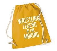 Hippowarehouse Wrestling legend in the making Drawstring Cotton School Gym Kid Bag Sack 37cm x 46cm, 12 litres