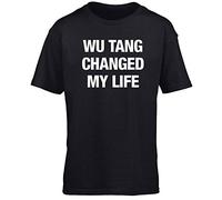 Hippowarehouse wu Tang Changed My Life Kids Children's Short Sleeve t-Shirt Black
